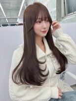 フォンズ(FONS)&nbsp;ロングレイヤー/ワンカール/グレージュカラー/透明感カラー/学割