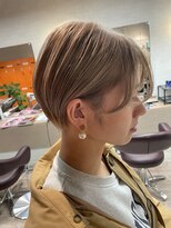 コワファーストナガサキシャンプーボーイ(COIFF1RST NAGASAKI SHAMPOO BOY)&nbsp;大人可愛い20代30代40代黒髪前下がりショートボブ丸みショート◎