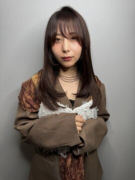 ウィム(wim) 『フェイスレイヤースタイル』マロンベージュ/レイヤーカット