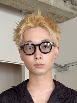 トッド(tod) ニュアンスパーマフェザーパーマスパイキーショートメンズパーマ