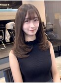 韓国ハッシュカットワンカールレイヤーカット　千葉