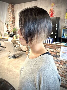 ルーナヘアー(LUNA hair) アンブレラカラー　ブラック×ベージュ