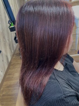 ルネッサンスヘアー ラファエロ(RAFFAELLO) チェリーピンク　艶々グレーカラー　秋カラー　冬カラー　暖色