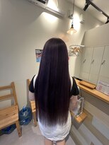 ハチマルハチ ナル 登戸店(808 nalu)&nbsp;ダークバイオレット × 艶ロング