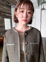 ヘアークラフト(Hair Craft) ボブパーマ×ブラウンカラー/岡山/耳かけレイヤーパーマ