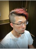 赤髪　ブリーチ　新潟市床屋　メンズサロン　バーバーショップ