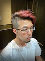 レオヘアワークス(LEO HAIR WORKS) 赤髪 ブリーチ 新潟市床屋 メンズサロン バーバーショップ