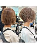 30代40代50代髪型銀座白髪ぼかし　松
