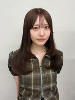 ルージュシー(RU10C) レイヤーカット/ブリーチなしダブルカラー/ピンクベージュ