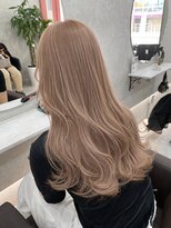 アン(Hair make un) ミルクティーベージュ/ホワイトベージュ/ベージュ/ブリーチ