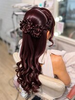 マカリィ 池袋店(Makalii)&nbsp;フルールハーフアップ（お花アレンジ）