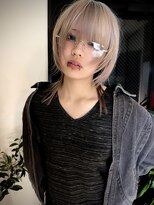 .elice 心斎橋 ダブルカラー/ウルフレイヤーカット【9/1NEWOPEN(予定)】 フェイスフレーミングカラーショートウルフミディアムレイヤー