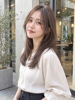 フィエルウメダ(Fier umeda)&nbsp;透明感ブラウン×顔周りレイヤーセミロング