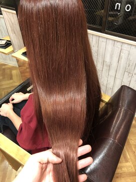 ビー オン ディー ヘア 池袋(BonD hair) アイロンなしでもツヤツヤ☆ピンクショコラベージュ【池袋】
