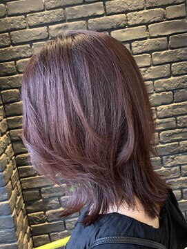 リベア トウキョウ 東大島店(Rever Tokyo) ウルフスタイル／ピンクベージュ/かきあげ［東大島／東大島駅