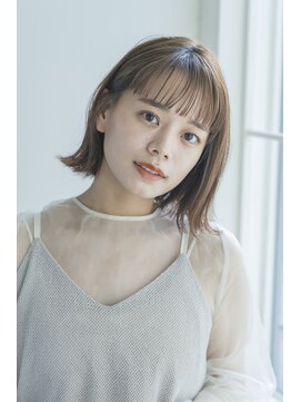 ガーデン タチカワ(garden tachikawa) 20代30代大人かわいい外ハネ切りっぱなしボブ