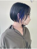 ブルー系のイヤリングカラー