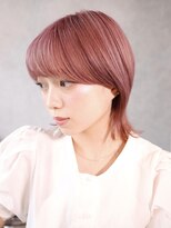 ハーバーズ バイ エムスラッシュ 鎌倉由比ヶ浜(Harbors by M.SLASH) マッシュウルフ/ピンク/ラスティングカラー/髪質改善カラー/鎌倉