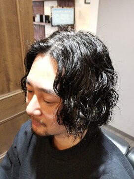 ヘアーワークスルード(Hair works RUDO) 30代～50代を藤井風に寄せにいったゆるツイストスパイラルパーマ