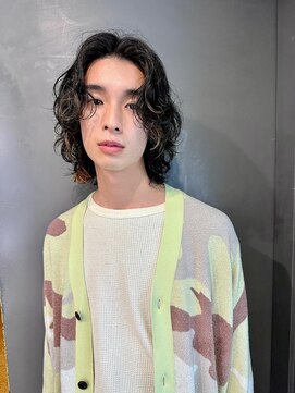 レコ 渋谷(LECO) メンズハイライトパーマ