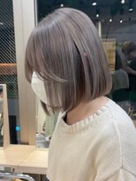 サンクプロジェクト(cinq PROJECT) ダブルカラーミルクティーベージュカラーケアブリーチ韓国ボブ