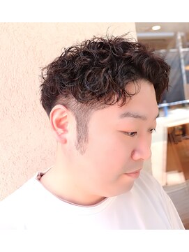 カズ 中津店(KAZU) MEN'S　HAIR　アップバングショートツイストスパイラルパーマ