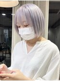 ミルクティーベージュダブルカラーケアブリーチインナーカラー