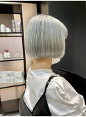 切りっぱなしボブ/ブリーチ/渋谷/渋谷駅