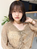 ラミエ バイ メルト 吉祥寺(lamie by melt)&nbsp;"久保田"切りっぱなしボブニュアンスパーマピンクブラウン