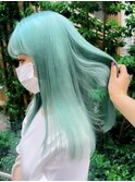 【ブリーチ2回～】グリーンカラー★