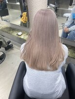 ペレ 栄店(PELE) デザインカラー/レイヤーカット/ウェットヘア/オリーブベージュ