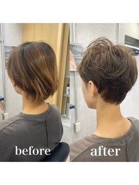 ヘアサロン ドットプラス 町田店(dot. plus) 【市井友佳子】クセを活かしたベリーショート