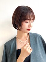 トルネード(TORNADO)&nbsp;大人ショートボブ前髪ありミニボブ丸みパツっと丸顔K20240806R