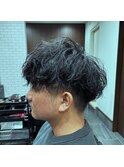 王道マッシュパーマ