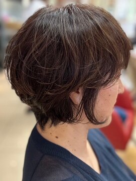 ヘアークリアー 春日部 ミセス 大人可愛い30代40代50代 ワンサイドマッシュショート