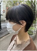 耳掛けショート　丸みショート