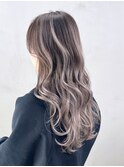 ロング美髪顔周りレイヤー韓国ヘアおくれ毛_ba547711