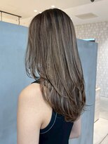 アイティーバイアルバム 松戸店(IT by ALBUM)&nbsp;ロングオリーブベージュ美髪韓国ヘア顔周りレイヤー_ba555431