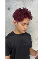 スウィープ 平尾(sweep)&nbsp;スパイキーショート×カシスレッド