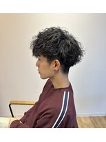 アメラボ 植田山店(Amelab)&nbsp;【シャドウパーマ】刈り上げ 黒髪 マッシュ