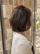 ピークアブー アヴェダ アトレ恵比寿(PEEK-A-BOO AVEDA) 大人可愛いオリーブブラウンレイヤーボブ伸ばしかけヘア