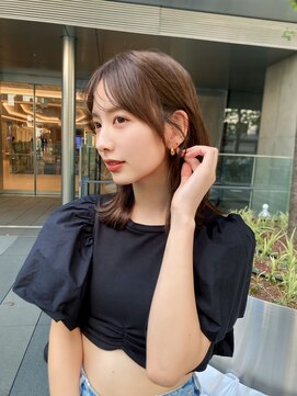 コア銀座メゾン(COA GINZA Maison) 髪質改善レイヤーカット前髪カット顔周りレイヤー暗めカラー銀座