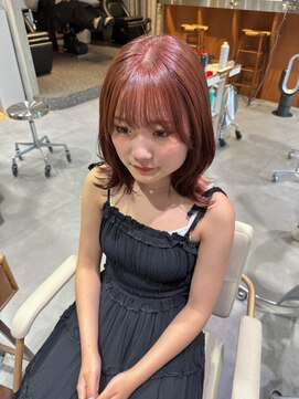 エス 大阪梅田店(es) ブリーチなしジンジャーオレンジ