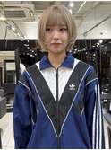 △ボブウルフボブレイヤーレイヤーショートミルクティーベージュ