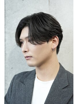 ニュアンスパーマ センターパート 吹田メンズパーマ