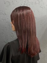 プライズ アイリス 池袋東口店(prize Iris) レッドカラーグラデーションカラー池袋韓国ヘアダブルカラー