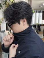 ヘアークルーズピース (hair cruise Piece) フェザーパーマ/センターパート/メンズパーマ