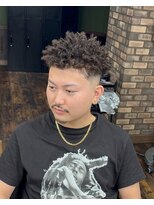 メゾンフォーメン トアロード(Maison for men TorRoad)&nbsp;スパイキーアフロ【メンズパーマ/メンズメッシュ/メッシュパーマ