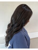 セットアップ 岡山北長瀬店(SET-UP) グレージュハイライト細めロング暗めカラー艶髪