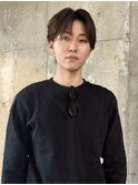 センターパート　ニュアンスパーマ　ダウンパーマ　南川聖華